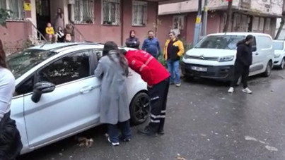 Arabada unutulan bebek için zamanla yarıştılar