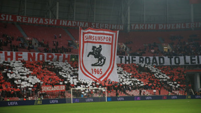 Samsunspor taraftarından özel koreografi: Reis'tan 3 değişiklik