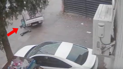 Korkunç ölüm kamerada