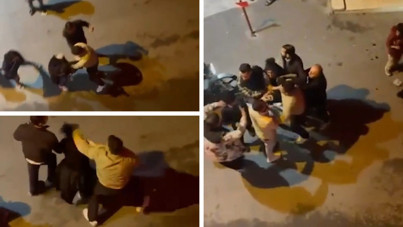 Taksici ile kadınlar birbirine girdi