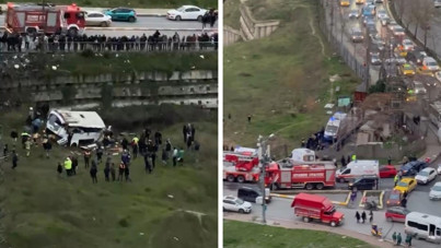 İstanbul'da servis minibüsü şarampole yuvarlandı: 5 ölü, 6 yaralı