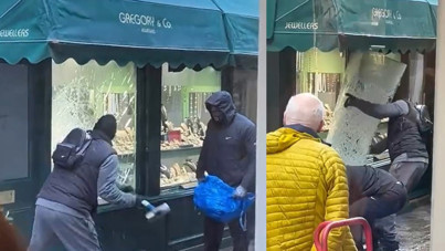 Lüks semtte güpegündüz soygun yaptılar