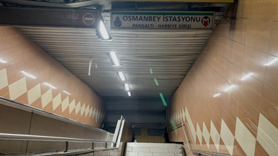 Osmanbey'de metro raylarına atlayan bir kişi öldü