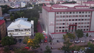 Erzurum Adliyesi'ndeki yangınla ilgili açıklama: Arşivdeki az sayıda dosya zarar gördü