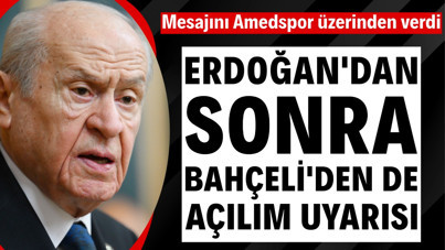 Erdoğan'dan sonra Bahçeli'den de açılım uyarısı: Mesajını Amedspor üzerinden verdi