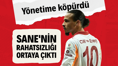 Galatasaraylı Sane'nin rahatsızlığı ortaya çıktı