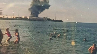Tatil cennetine bomba yağdı: Plajdan panik içinde kaçtılar