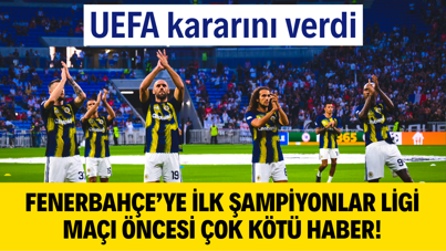 Fenerbahçe'ye Roma maçı öncesi çok kötü haber: UEFA kararını verdi