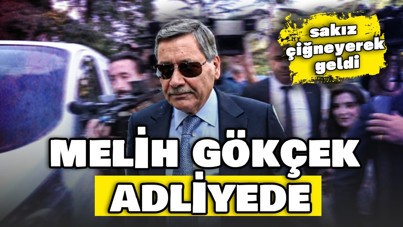 Melih Gökçek adliyede: Sakız çiğneyerek geldi