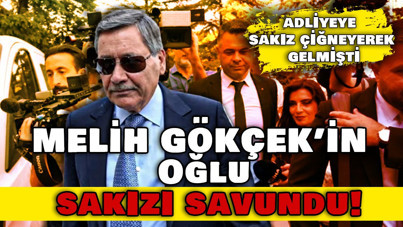 Melih Gökçek'in oğlu sakızı savundu: Rahatsızlığı nedeniyle sakız çiğneyerek gelmiş