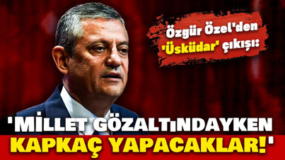 Özgür Özel'den 'Üsküdar' çıkışı: Millet gözaltındayken kapkaç yapacaklar