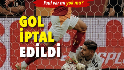 Galatasaray'ın golü iptal edildi: Faul var mı, yok mu?