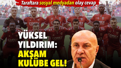 Yüksel Yıldırım'dan taraftara olay yanıt: Akşam kulübe gel!