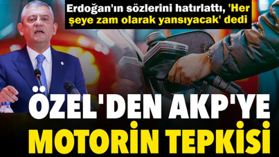 Özgür Özel'den motorin tepkisi: İğneden ipliğe her şeye zam olarak yansıyacak
