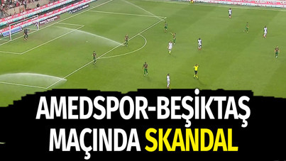 Amedspor-Beşiktaş maçında 'fıskiye' skandalı