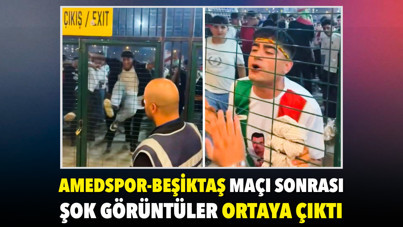 Amedspor-Beşiktaş maçı sonrası şok görüntüler ortaya çıktı