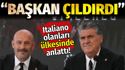 Vincenzo Italiano'dan ülkesine Serdal Adalı itirafı: Başkan çıldırdı