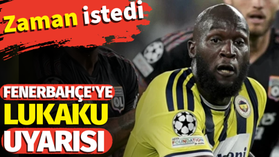 Belçika Teknik Direktörü'nden Fenerbahçe'ye Lukaku uyarısı. Zaman istedi