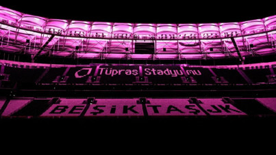 Beşiktaş'ın stadı pembeye büründü. Gerçek ortaya çıktı