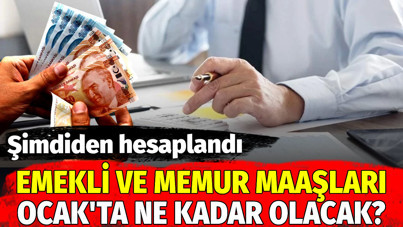 Emekli ve memur maaşları Ocak'ta ne kadar olacak? Şimdiden hesaplandı