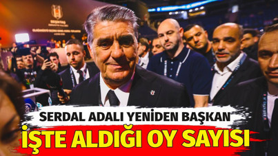 Beşiktaş'ta Serdal Adalı yeniden başkan. İşte aldığı oy sayısı