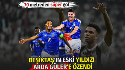 Beşiktaş'ın eski yıldızı Arda Güler'e özendi. 70 metreden süper gol
