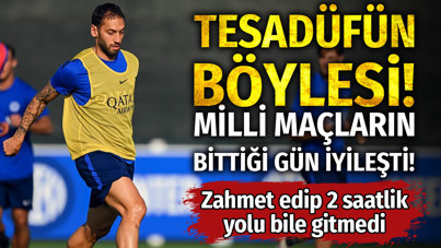 Tesadüfün böylesi! Milli maçlar bitti kaptan Hakan iyileşti: 2 saatlik yolu bile gitmedi!