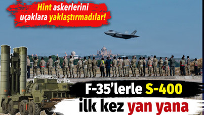 ABD, Türkiye’ye vermediği uçakları Hindistan’daki tatbikata yolladı. F-35'lerle S-400 ilk kez yan yana!