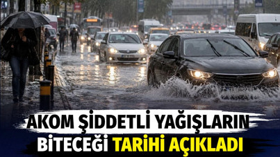 AKOM şiddetli yağışların biteceği tarihi açıkladı