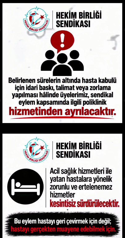 Sendika eylem tarihlerini açıkladı. Doktorlar bu tarihlerde randevusuz hasta bakmayacak - Resim : 3