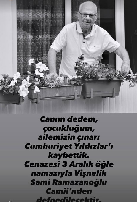 Burcu Özberk'in acı günü: Dedesi hayatını kaybetti - Resim : 1