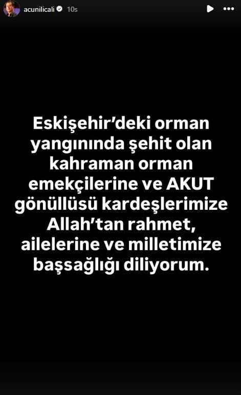 Eskişehir orman yangınında hayatını kaybedenler için ünlü isimlerden başsağlığı mesajları - Resim: 7