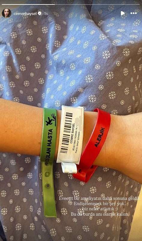 Cemre Baysel ameliyat masasına yattı: 'Biz neler atlattık' - Resim : 1