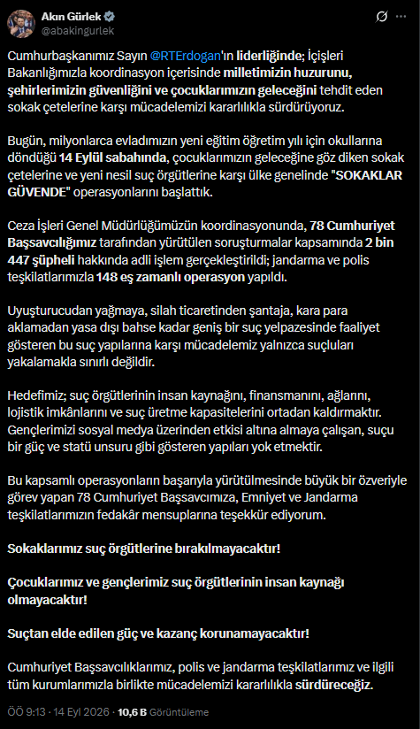 Sokak hakkı &ccedil;etesine operasyon. Akın G&uuml;rlek duyurdu - Resim : 2