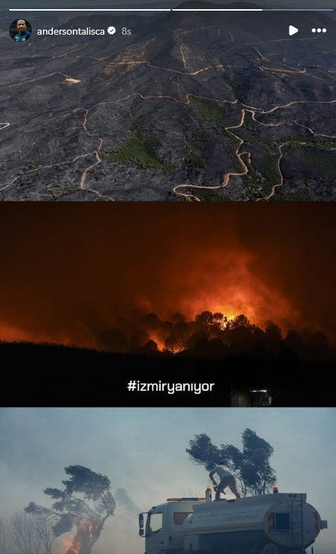İzmir'deki orman yangınlarına sessiz kalmadı: Talisca'dan örnek hareket - Resim : 1