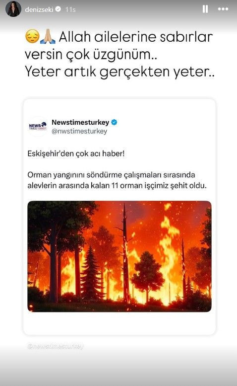 Eskişehir orman yangınında hayatını kaybedenler için ünlü isimlerden başsağlığı mesajları - Resim: 2