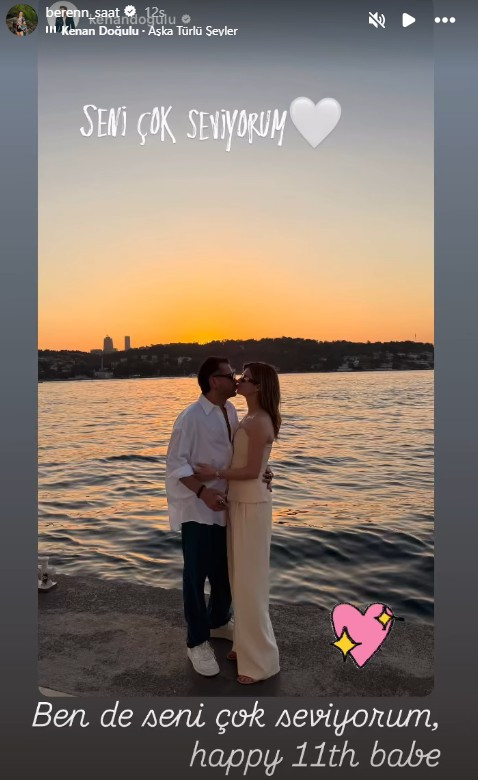 Beren Saat ve Kenan Doğulu'dan 11. yıl için aşk dolu poz - Resim : 1
