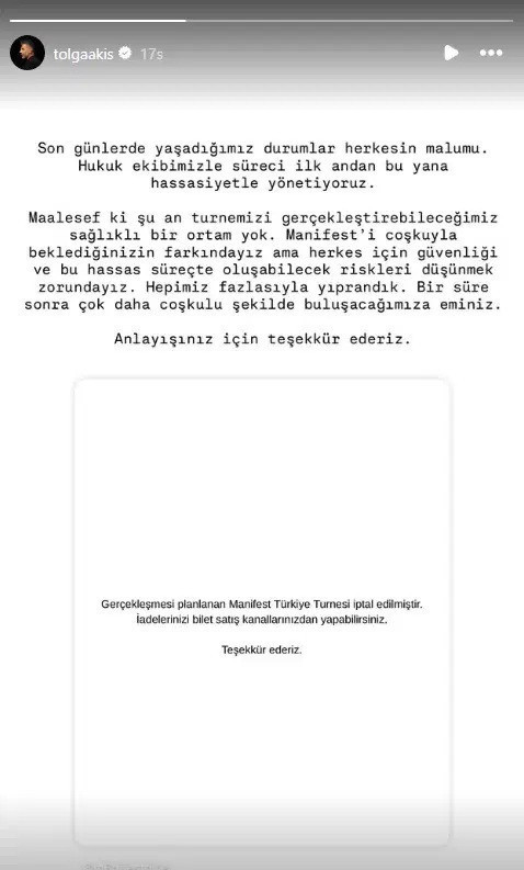 Manifest grubunun kurucusu Tolga Akış sessizliğini bozdu - Resim : 1