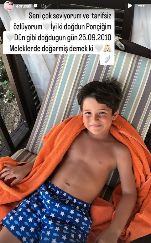 Ebru Şallı’nın duygusal paylaşımı: Oğlu Pars’ı doğum gününde böyle andı - Resim : 1