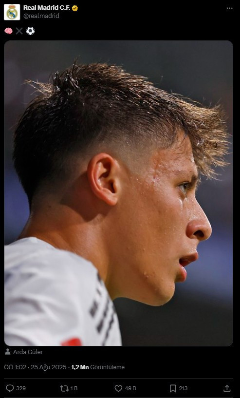Real Madrid'den Arda Güler paylaşımı: Hem Türkler hem İspanyollar mest oldu - Resim : 1