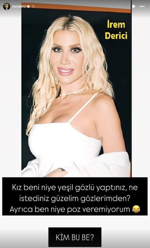 İrem Derici kendisini tanıyamadı: 'Kim bu be?' - Resim : 1