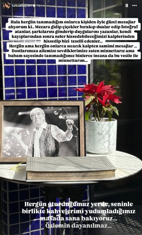 Türkü Akbayram'dan, Edip Akbayram'a: Özlemin dayanılmaz - Resim : 1