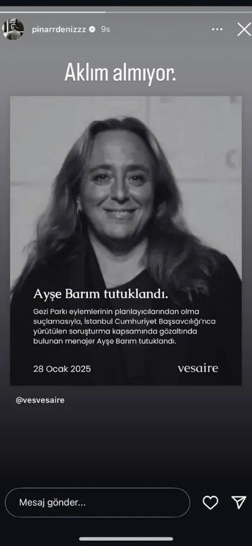 Ayşe Barım'ın tutuklanmasına oyunculardan tepki - Resim: 1