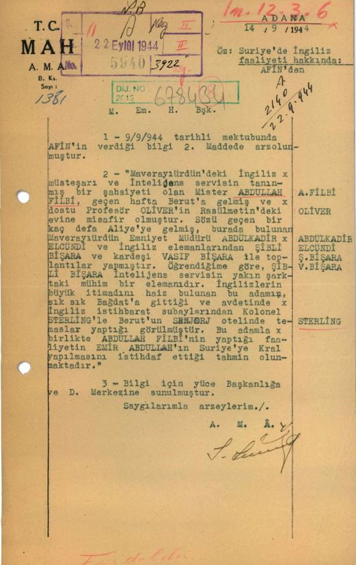 MİT, İngiltere'nin Orta Doğu'daki istihbarat faaliyetine dair rapor paylaştı - Resim : 1