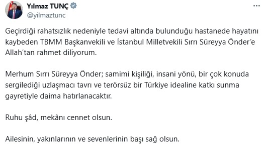 Siyasilerden Sırrı Süreyya Önder mesajı - Resim: 6