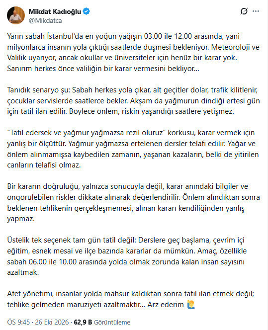 İstanbul'da yarın yağış bu saatlerde çok yoğun olacak. İşe okula gidecekler dikkat - Resim : 2