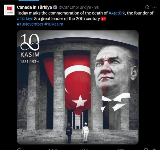 Türkiye'deki büyükelçilerden Atatürk ve 10 Kasım mesajları - Resim : 5