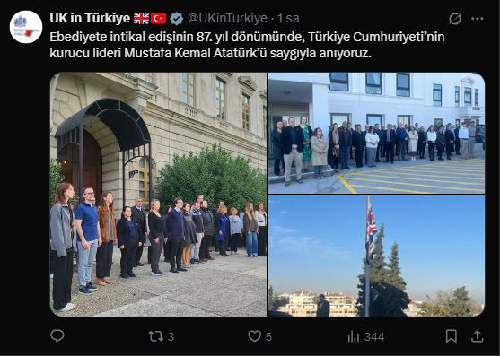 Türkiye'deki büyükelçilerden Atatürk ve 10 Kasım mesajları - Resim : 3