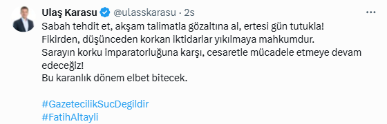 Fatih Altaylı’nın tutuklanmasına tepki yağıyor - Resim: 10