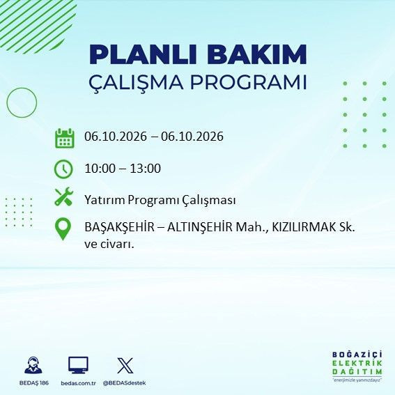 İstanbul'un bu ilçelerinde yaşayanlar dikkat! Elektrikler 8 saat boyunca olmayacak (4 Ekim 2026) - Resim: 12